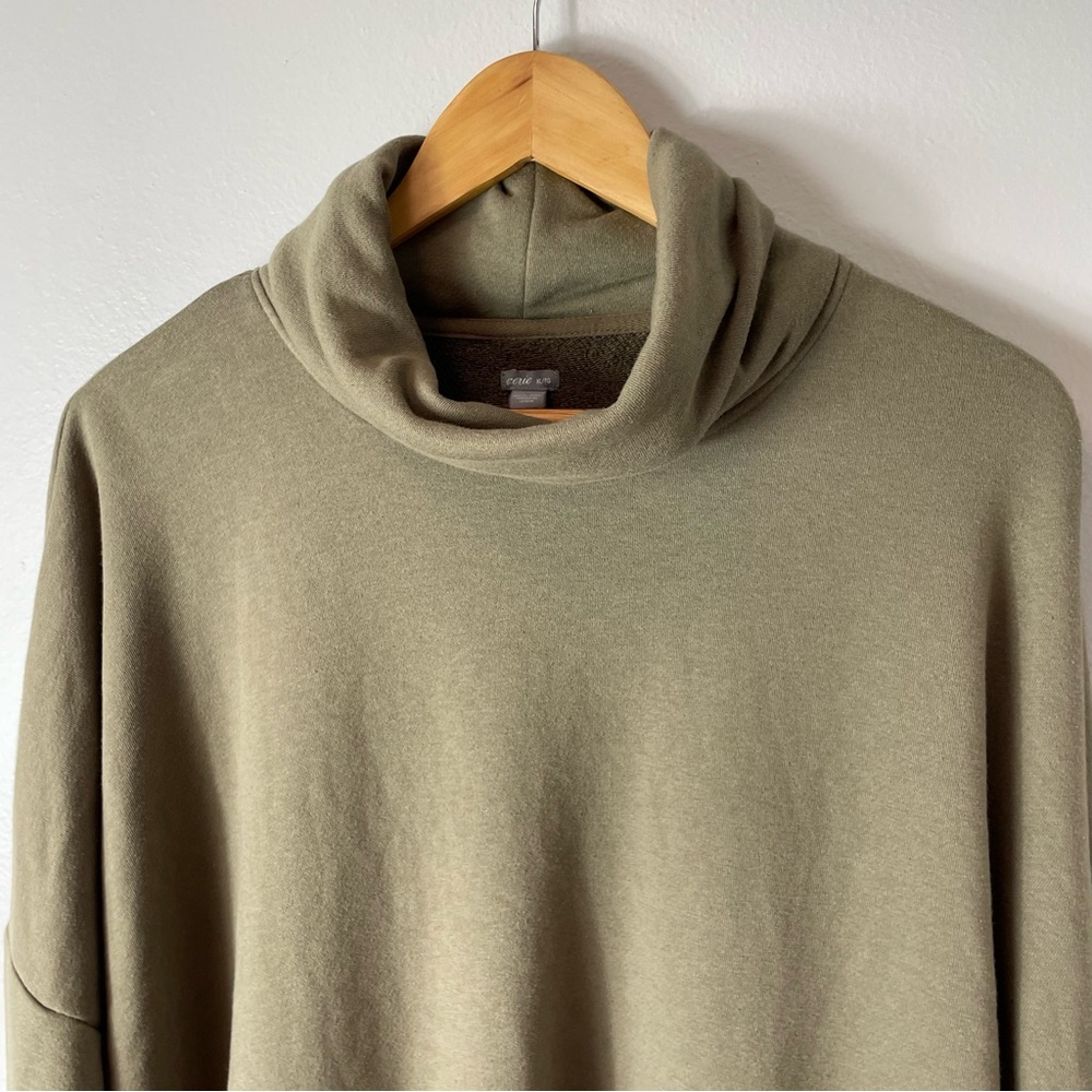 Aerie Sage Green Turtleneck Sweatshirt - Picture 3 of 8